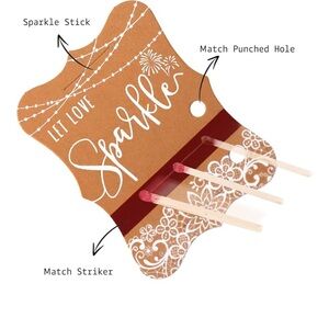 Sparkle Matchstick Party Favors - Brown